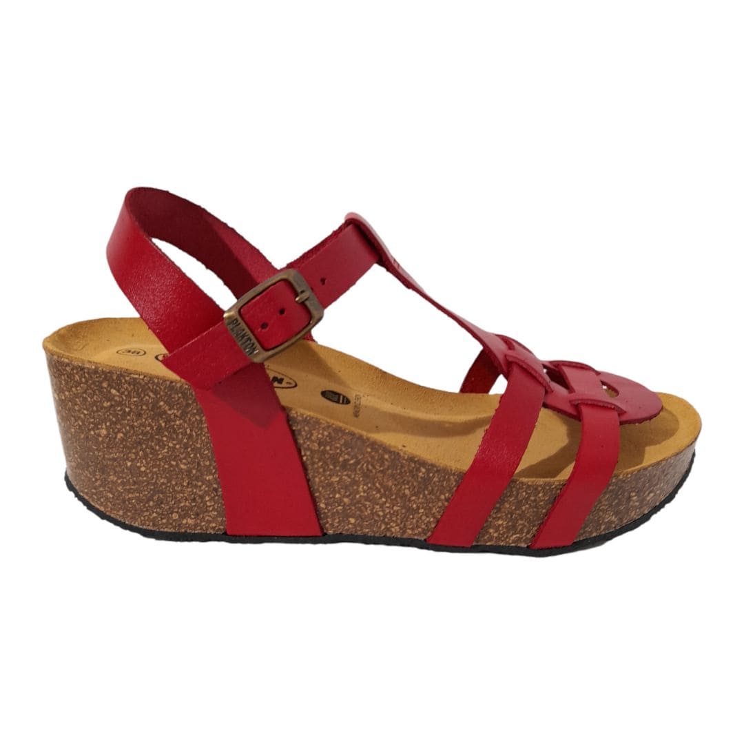 PLAKTON Sandales So Berna rouge