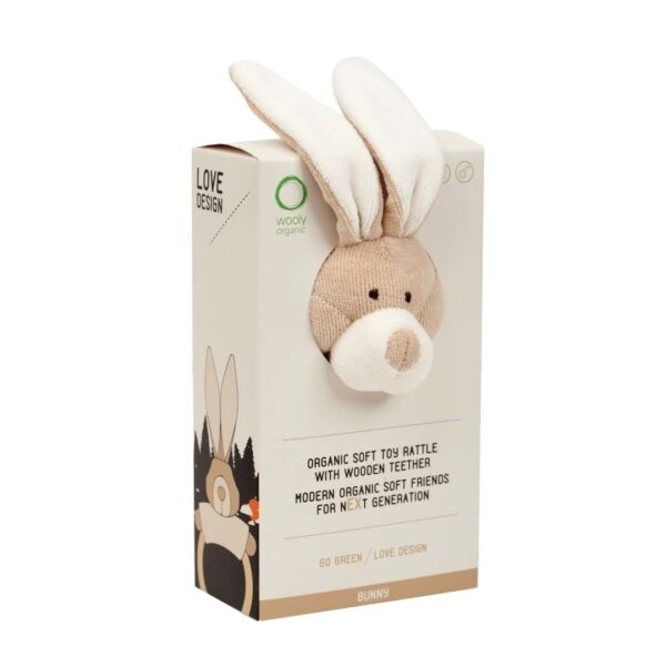 WOOLY ORGANIC - Hochet de dentition lapin – Image 2