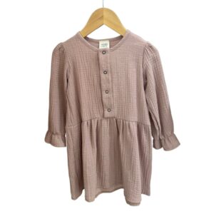 robe-a-longues-manches-rose