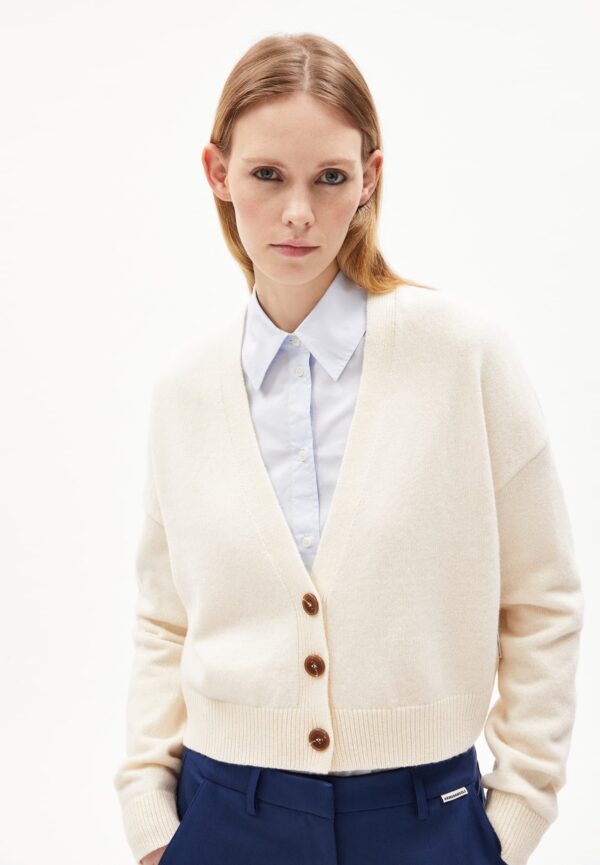 ArmedAngels - Cardigan Damiraa Reglana - Milk – Image 2