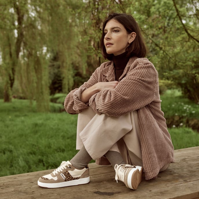 Basket ecru femme online