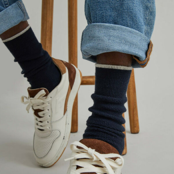 faguo-coffret-chaussettes bleu marine & grise