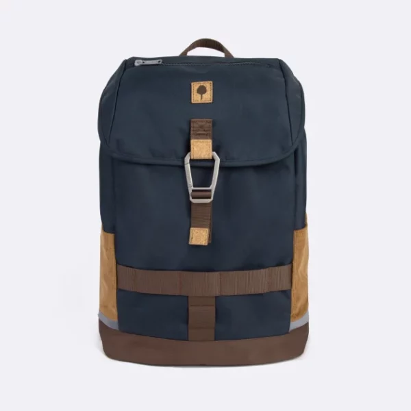 Faguo - Sac à dos bleu marine & camel – Image 2