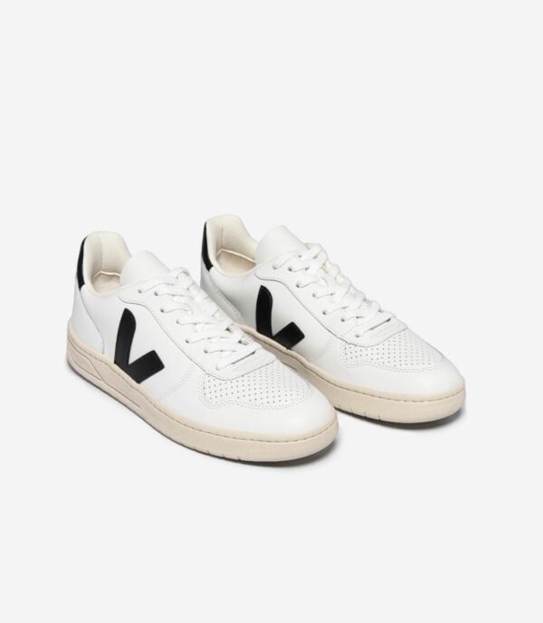Veja - Baskets - V10 Leather White Black – Image 2