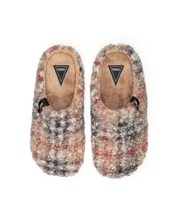 VERBENAS - Chaussons York Plaid - Borrego Beig – Image 2