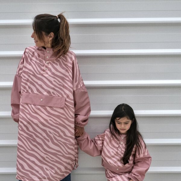 POULE PARTY - Poncho Zebra - Enfant – Image 3
