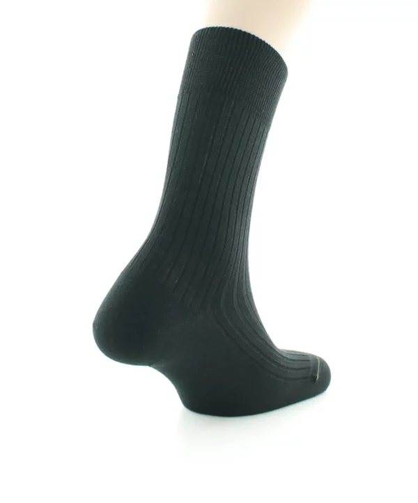 perrin-chaussettes-homme-cotes-pure-laine-bio-noir