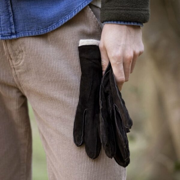 FAGUO - Gloves Leather - Gants marron foncé – Image 2