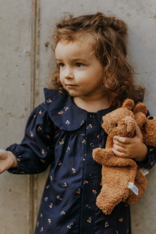 WOOLY ORGANIC - LONG SLEEVE DRES - BLEU – Image 2