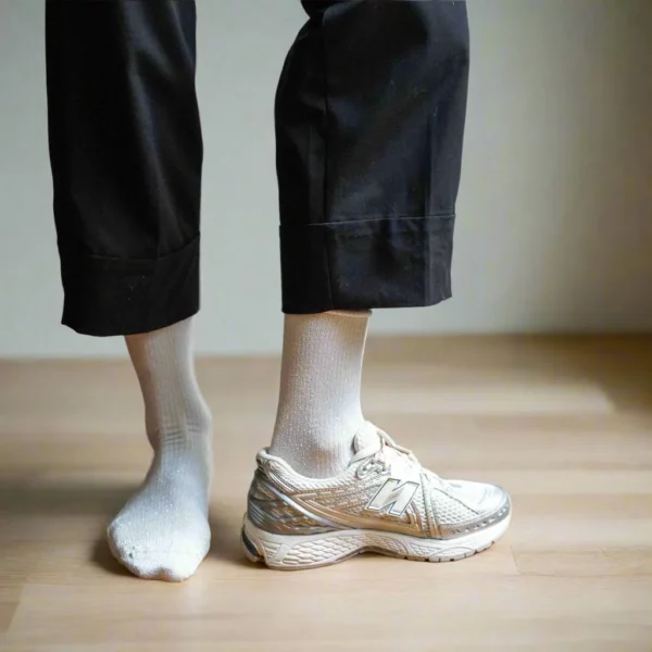 KLUE - Chaussettes à paillettes - Blanc – Image 2