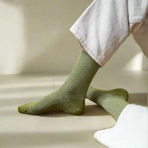 klue-chaussette-bamboo-lurex-g-vert-olive