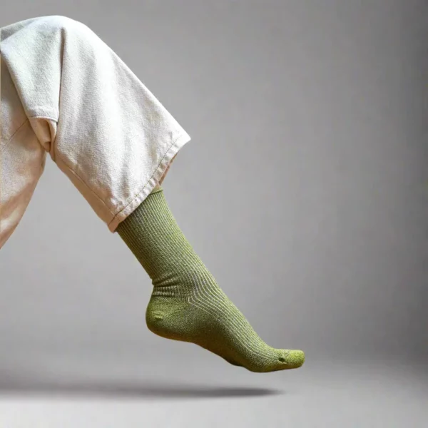 klue-chaussette-bamboo-lurex-g-vert-olive