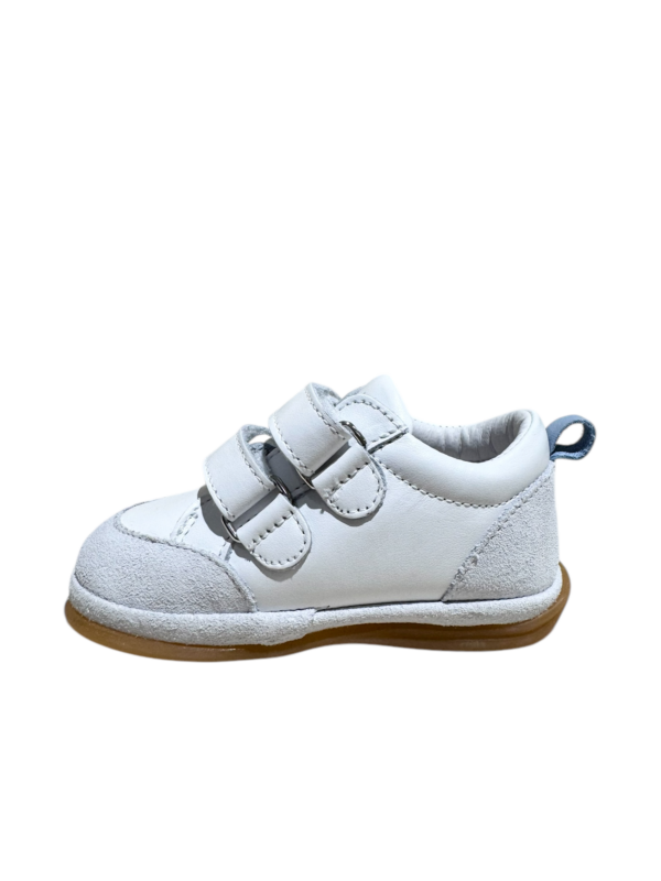 BENJIE - Baskets Myrtille Logo - Blanc/vert/bleu – Image 3