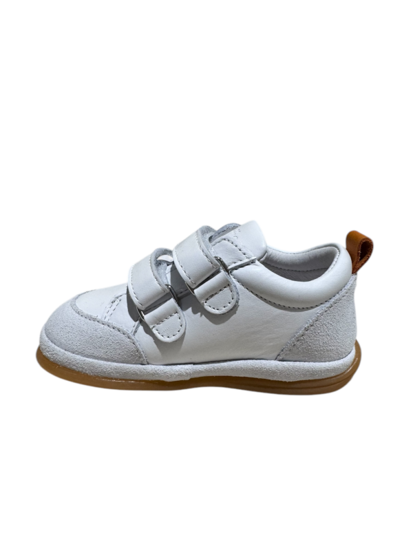 BENJIE - Baskets Myrtille Logo - Blanc/bleu marine – Image 3