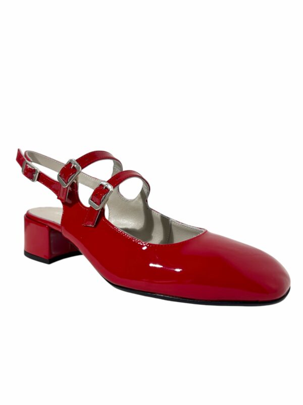 REQINS - Ballerines Rosewood cuir vernis - Rouge – Image 2