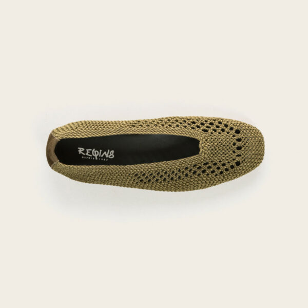 REQINS - Ballerines Hanaba en crochet - Olive – Image 3