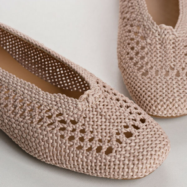 REQINS - Ballerines Hanaba en crochet - Naturel – Image 3