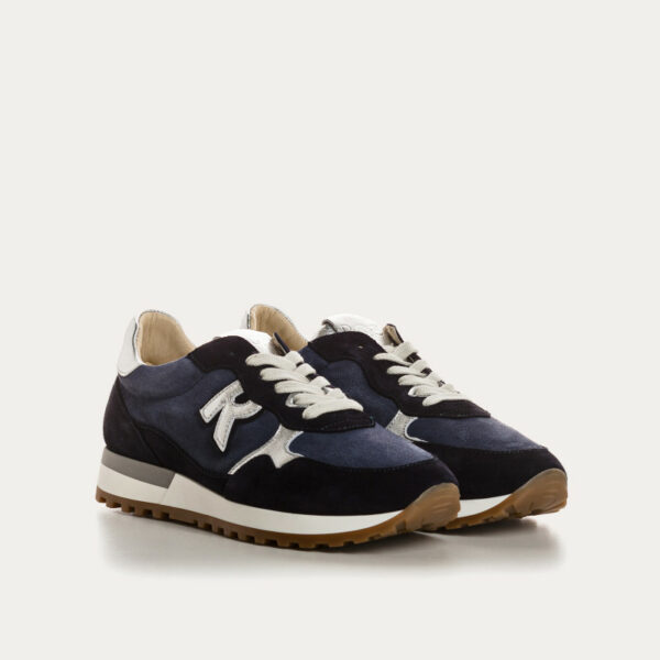 REQINS - Baskets mania velours - Bleu nuit – Image 2