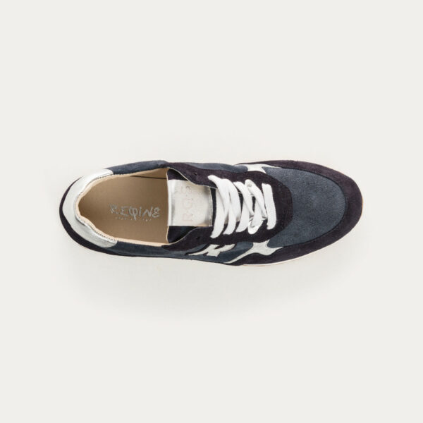REQINS - Baskets mania velours - Bleu nuit – Image 3