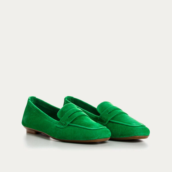 REQINS - Mocassins Hema velours - Gazon – Image 2