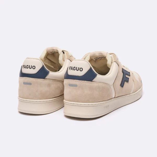 FAGUO Baskets - Palmer - Beige & Bleu – Image 2