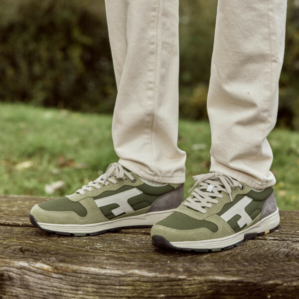FAGUO - Baskets Olive -  Kaki – Image 2