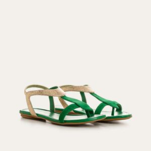 REQINS - Sandales Bernie - Gazon Or