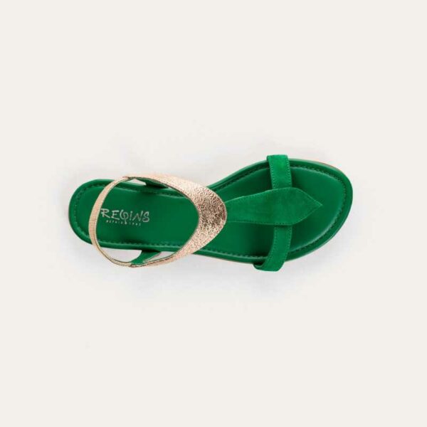 REQINS - Sandales Bernie - Gazon Or – Image 3