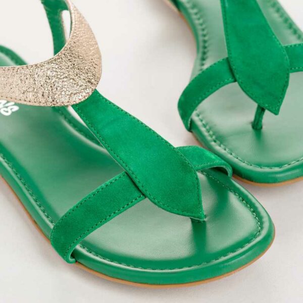 REQINS - Sandales Bernie - Gazon Or – Image 4