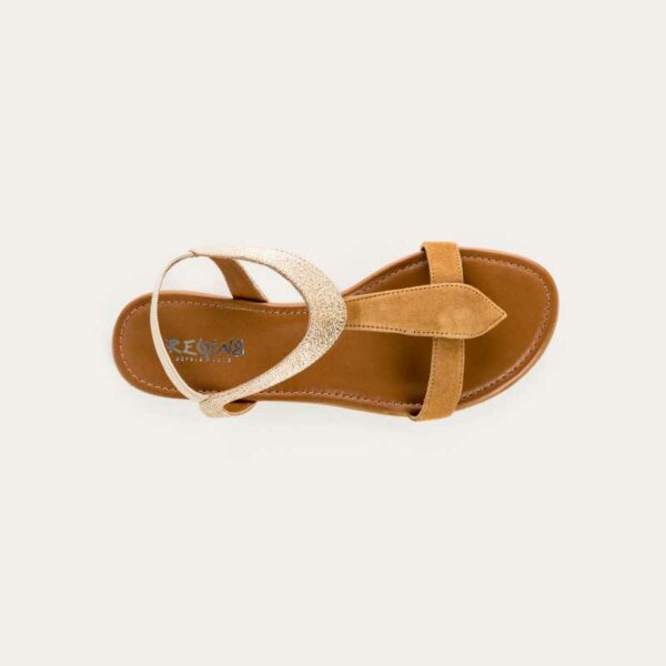 REQINS - Sandales Bernie - Havane Or – Image 3
