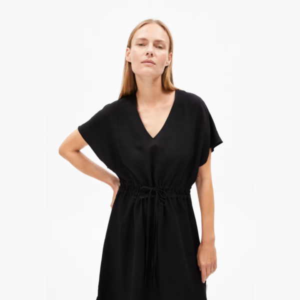 ARMEDANGELS - Robe Maaholina Lino - Black – Image 3