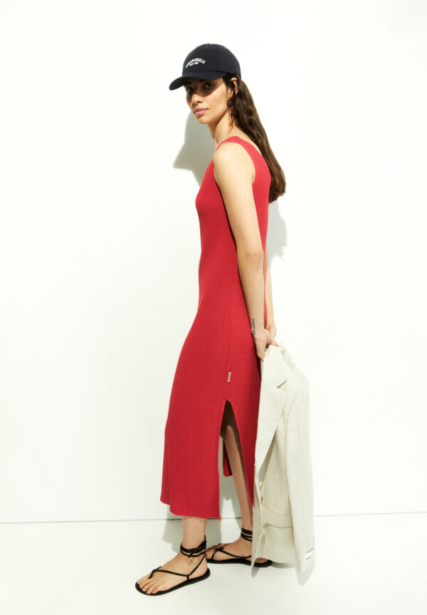 ARMEDANGELS - Robe Cindaa Lino - Coral blush – Image 2