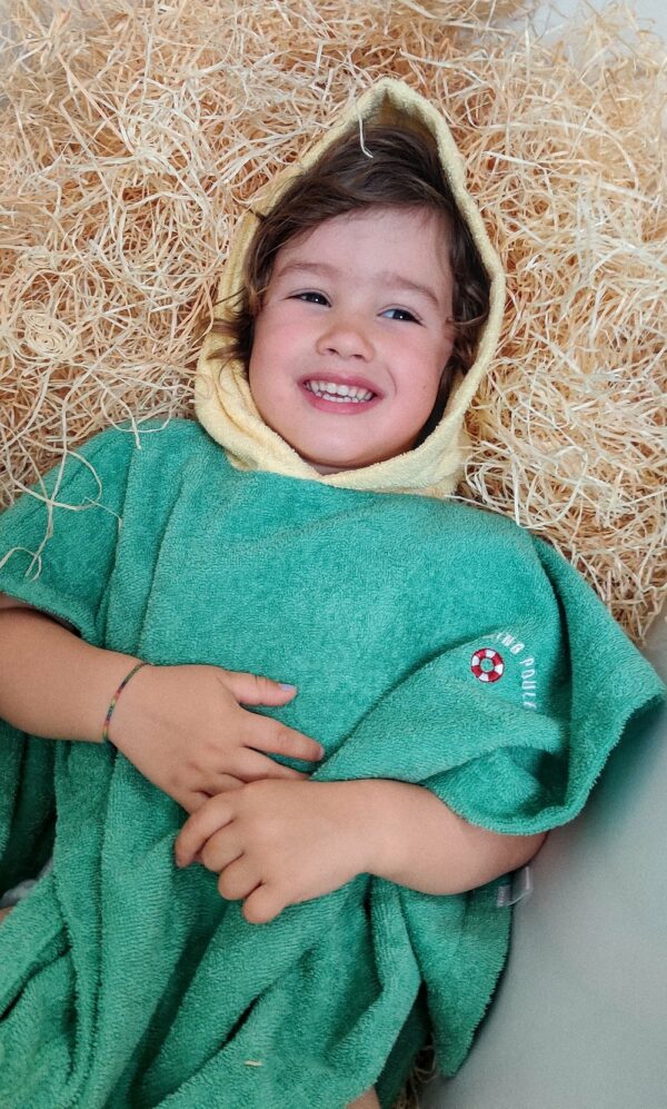 POULE PARTY - Ponchos de bain - Menthe/citron – Image 2