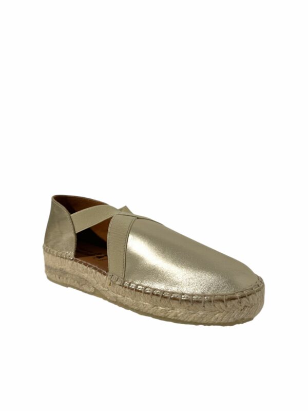 LA MAISON DE L'ESPADRILLE - Espadrille Elastique - Or – Image 2