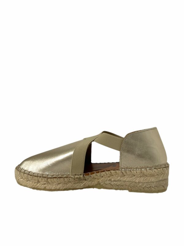 LA MAISON DE L'ESPADRILLE - Espadrille Elastique - Or – Image 3