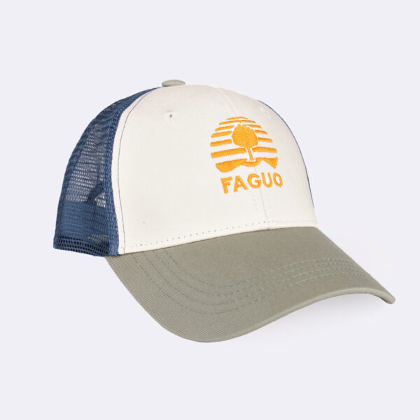 FAGUO - Casquette Trucker Cap - Vert d'eau & bleu – Image 2