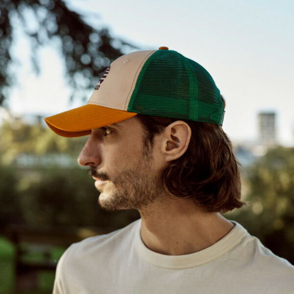 FAGUO - Casquette Trucker Cap - Orange & Vert – Image 2