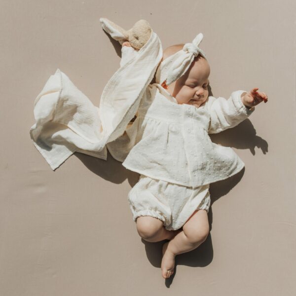 WOOLY ORGANIC - Blouse & Bloomers en mousseline - Ecru – Image 2
