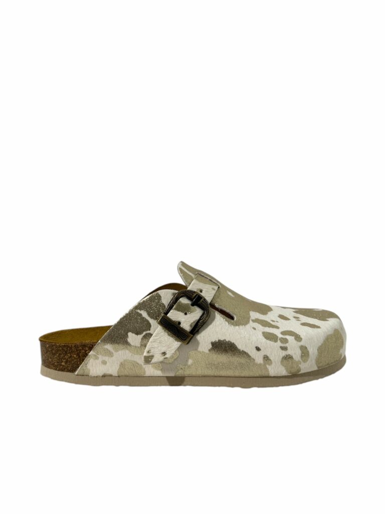 Baskets Mode Femme PLAKTON BLOGG - Mule Sabot Cuir Semelle Caoutchouc
