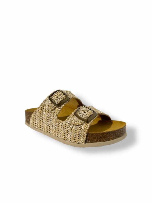 PLAKTON - Mules Cp Beta Square - Rafia Beige – Image 2