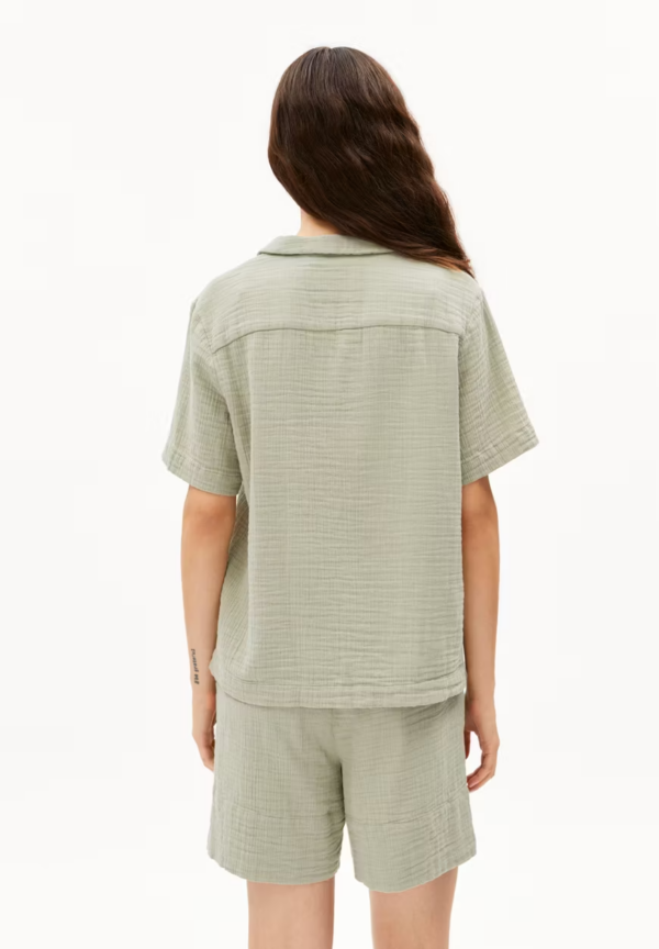 ARMEDANGELS - Blouse Maaite en mousseline - Seagreen – Image 2