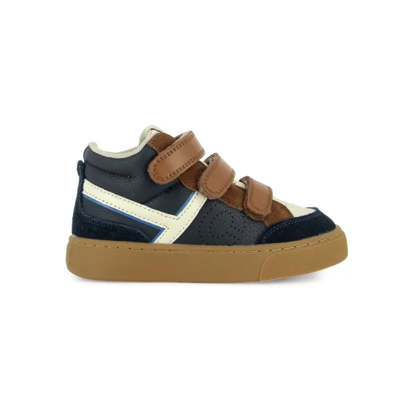 TARTINE ET CHOCOLAT - Baskets Hi Easy- Navy White Camel – Image 4
