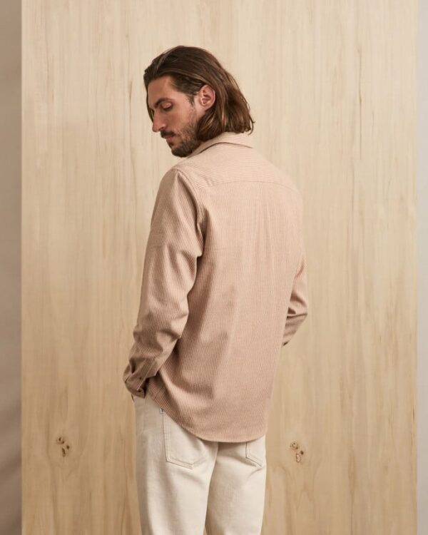 FAGUO - Chemise rayée Iraty - Ecru/beige – Image 3