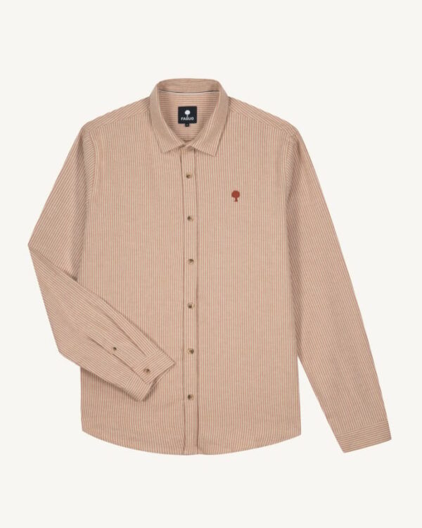 FAGUO - Chemise rayée Iraty - Ecru/beige – Image 2