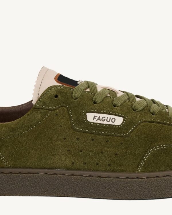 FAGUO - Baskets Lumbo Suede - Kaki – Image 2