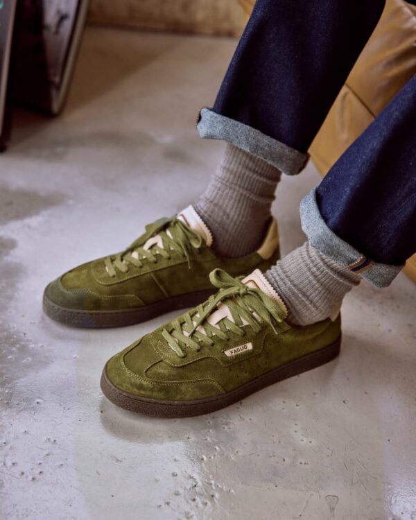 FAGUO - Baskets Lumbo Suede - Kaki – Image 3