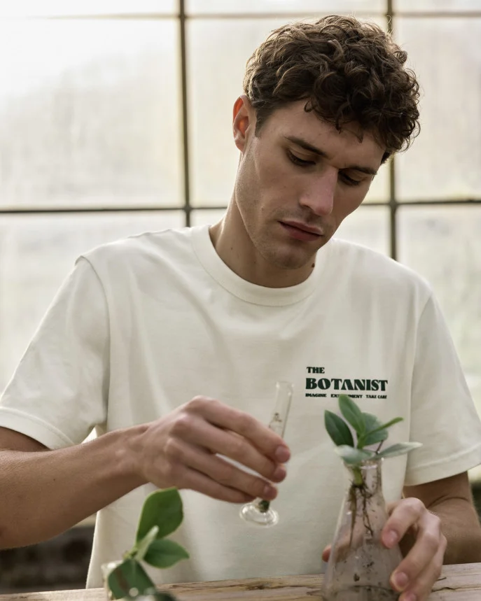FAGUO - T Shirt Lugny Botanist - Écru – Image 2