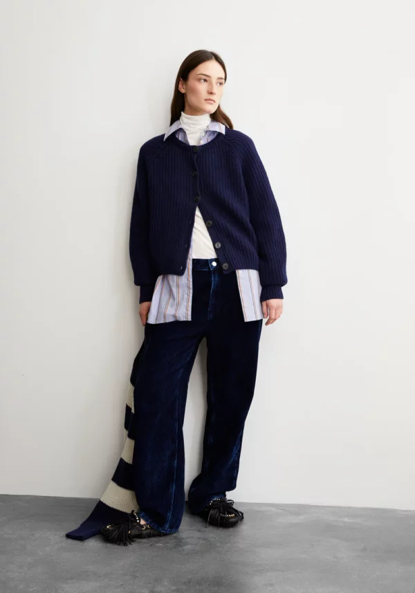 ARMEDANGELS - Cardigan Selmaa en laine - Navy – Image 3