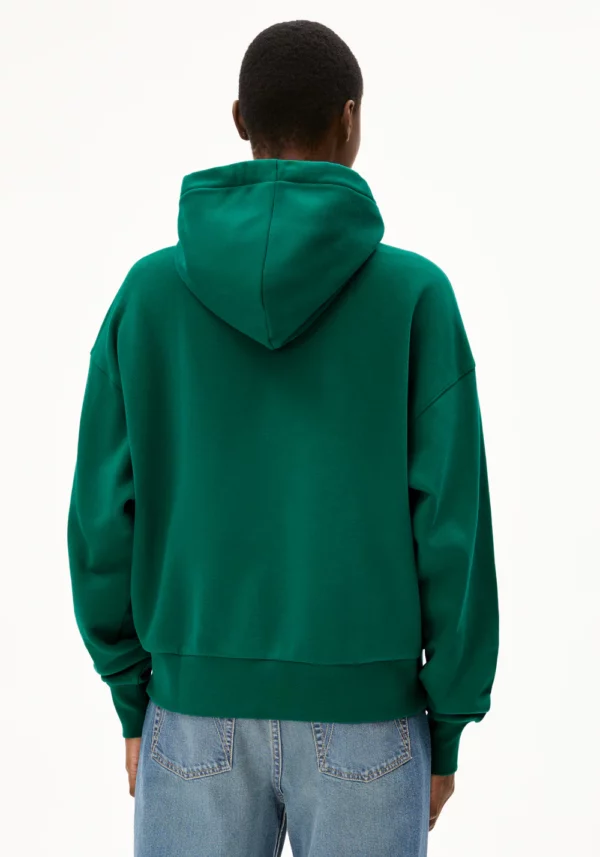 ARMEDANGELS - Veste à capuche Iconic Rixamaa - Emerald Green – Image 3