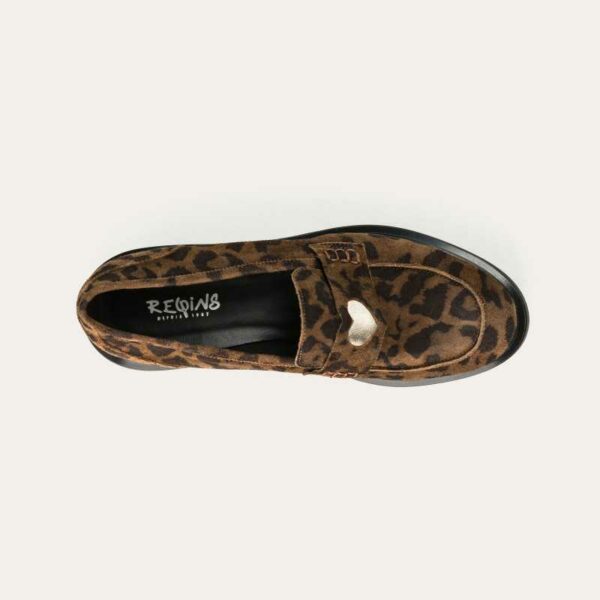 REQINS - Mocassins Jack Cuir Velours -  Serval Vison – Image 3